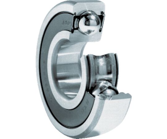 NTN B中形ボールベアリング（合成ゴム接触両側シール）内径90mm外径160mm幅30mm 6218LLU 1個