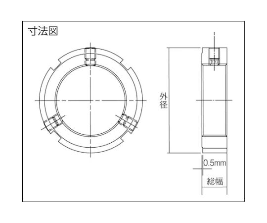 EVN ロックナット　EPT　直角度0.005　M85×2 EPT85N-5-M85X2 1個_2