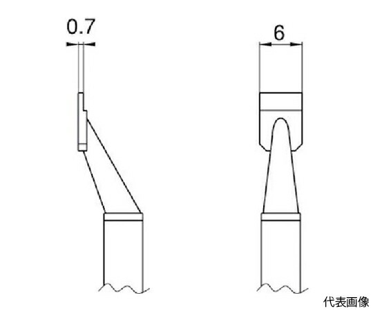 白光（HAKKO） こて先　SOP　25L型2本入り T8-1011 1パック(2本入)