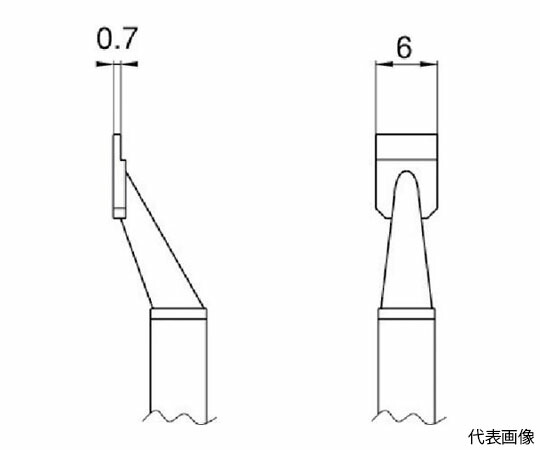白光（HAKKO） こて先　CHIP　3L型2本入り T8-1013 1パック(2本入)