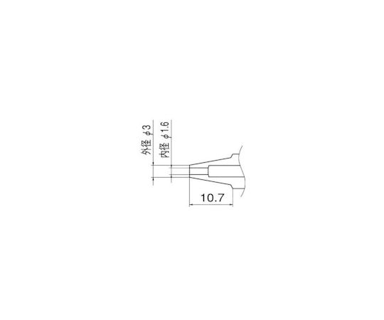 白光（HAKKO） ノズル　1.6mm N1-16 1本