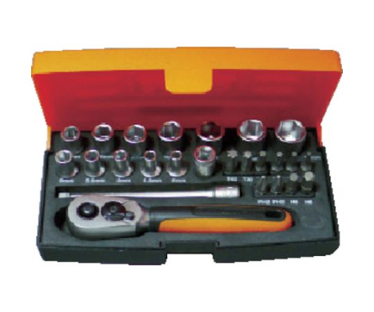 バーコ 1/4　ソケットレンチセット SL25 1セット