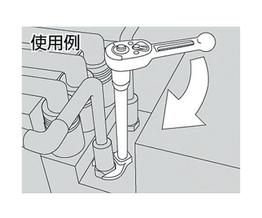 旭金属工業 18pcs　3/8sqdr　クローフートレンチセット VCS3180 1セット(18個入)_3