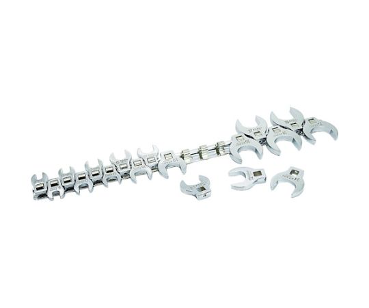 旭金属工業 18pcs　3/8sqdr　クローフートレンチセット VCS3180 1セット(18個入)