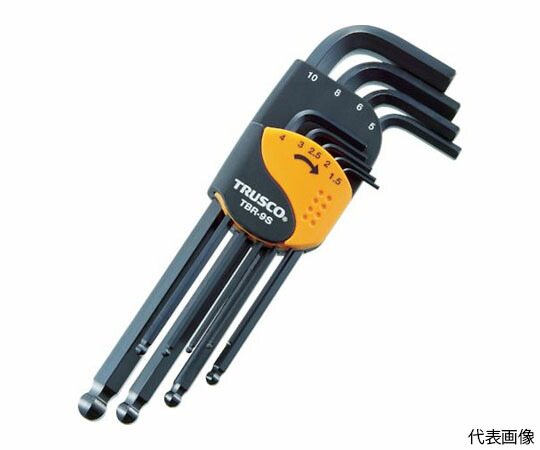 トラスコ中山 ボールポイント六角棒レンチセット（標準タイプ）16本入 TBR-16S 1セット(16本入)