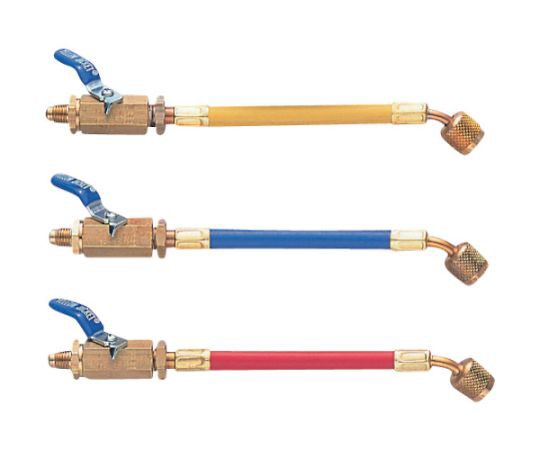 YELLOW　JACKET 1/4　BV付ホース　オス（BV付）×メス　3本パック Y25980 1セットの通販は