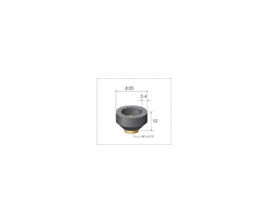 ナカニシ トップカット砥石　（1Pk（袋）=12個入） 64832 1パック(12個入)