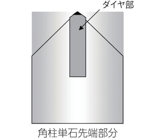 トラスコ中山 角柱単石ダイヤモンドドレッサー　11Φ　0.8角 TKDD-11-08 1本