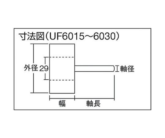 トラスコ中山 フラップホイール　外径100X幅25X軸径6　（5個入）　#100　100# UF1025 100 1箱(5個入)の通販は
