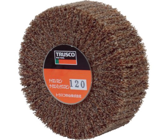 トラスコ中山 スピンねじ式ナイロンホイール外径80×厚25　120#　（5個入） UFNS825-120 1箱(5個入) 7,143円