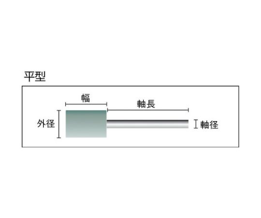 トラスコ中山 フェルトミニホイール　平型　Φ15　研磨用　緑色　（10個入） SF1520S-B 1箱(10個入)_3