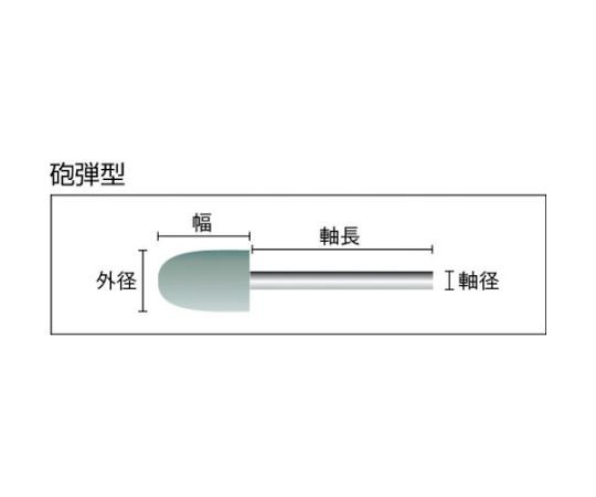 トラスコ中山 フェルトミニホイール 砲弾型 Φ15 研磨用 緑色 （10個入