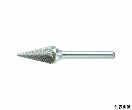 トラスコ中山 超硬バー　テーパー型Φ12.7（28°）X刃長22X軸6　シングル TB5C127S 1本の通販は 5,353円