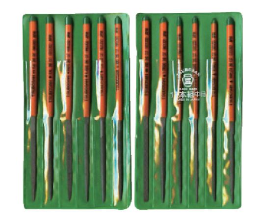 ツボサン 組ヤスリセット　12本組　中目 ST012-02 1セット(12本入)