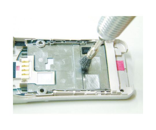トラスコ中山 まとめ買い　エンド型ブラシ　ステンレス0.1XΦ5X軸Φ3　50入 53E-4-50P 1箱(50本入)_2