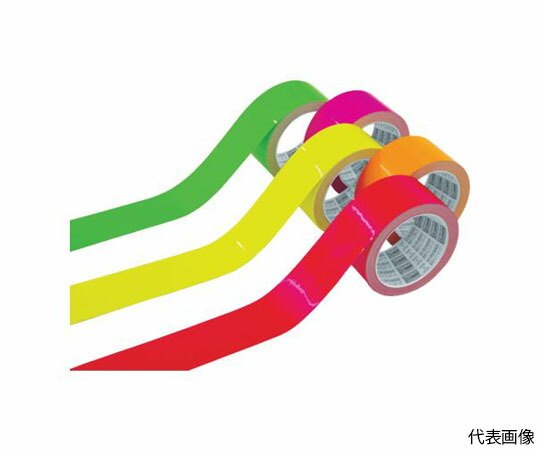 トラスコ中山 蛍光ラインテープ100mmx10m　レッド TLK-10010R 1巻の通販は