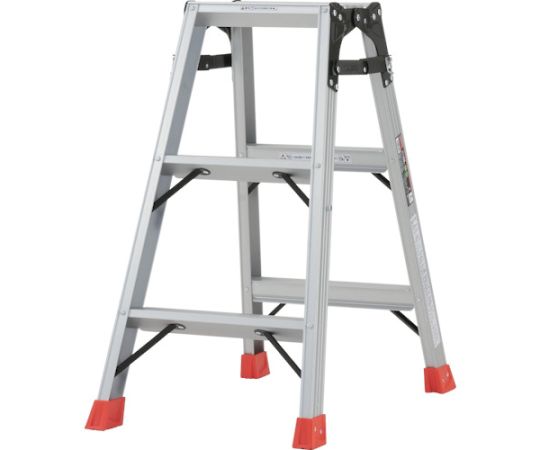 トラスコ中山 はしご兼用脚立　アルミ合金製脚カバー付　高さ0.81m TPRK-090 1台
