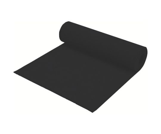 ミヅシマ工業 クッションマット 1MX5MX5mm ブラック 407-0000 1巻