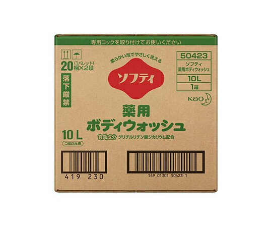 花王 ソフティ 薬用ボディウォッシュ 10L バッグインボックスタイプ 介護用 504234 1箱／ケースの通販は