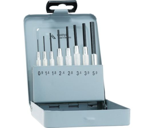 RENNSTEIG 平行ピンポンチ　ガイドスリーブ付8点セット 457-100-5 1セット(8本入)