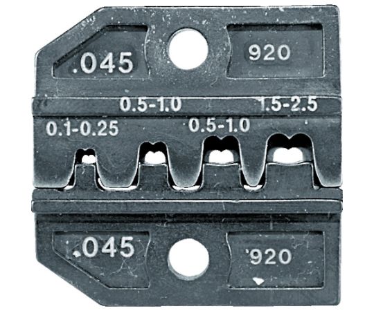 RENNSTEIG 圧着ダイス　624-045　オープンバレル平端子0.1-2. 624-045-3-0 1組