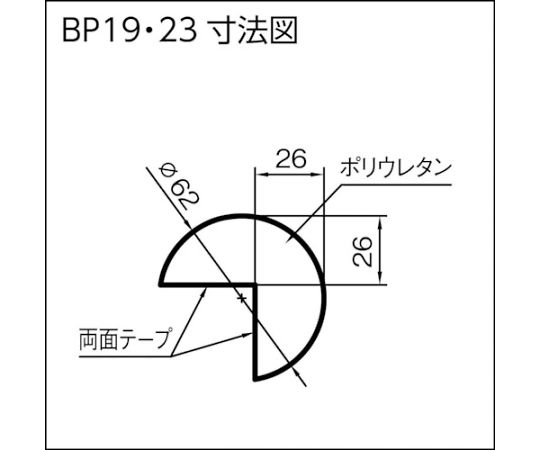 岩田製作所 バンパープロ　BP19　（1m） BP19-L1 1本_2