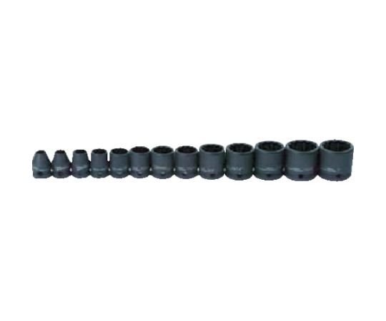 WILLIAMS インパクト用ソケットセット 3/8 12角 13本 JHW36923 1セット(13個入)
