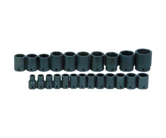 WILLIAMS インパクト用ソケットセット 1/2 ディープ 6角 24個 JHWMS1424RC 1セット(24個入)