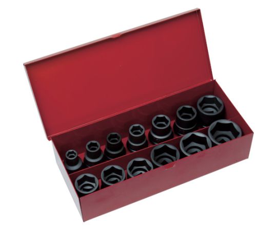 トラスコ中山 インパクト用ソケット13個組セット　差込角12.7mm T4-13SET 1セット