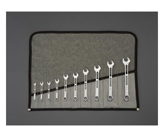 エスコ 片目片口スパナ 5.5mm-24mm 10本組 EA614AA-100A 1セットの通販は