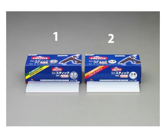 エスコ 1.0kgホットメルトスティック(白) EA305HE-2 1pk