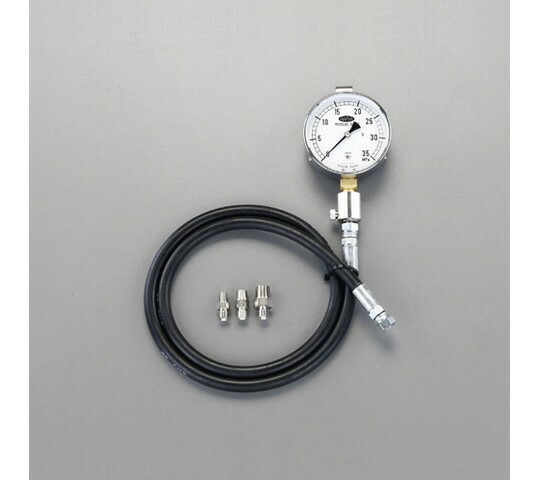 エスコ 25MPa /75mm高圧用油圧計 EA514BG-25 1個