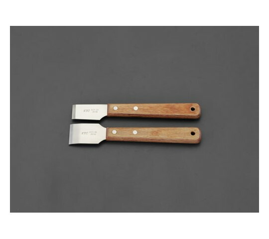 エスコ [ステンレス製]スクレーパーセット　2本組 EA524A-3 1セット