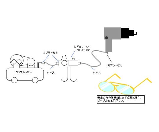 エスコ 1/2"DRエアーインパクトレンチ EA155DE-3 1個_2