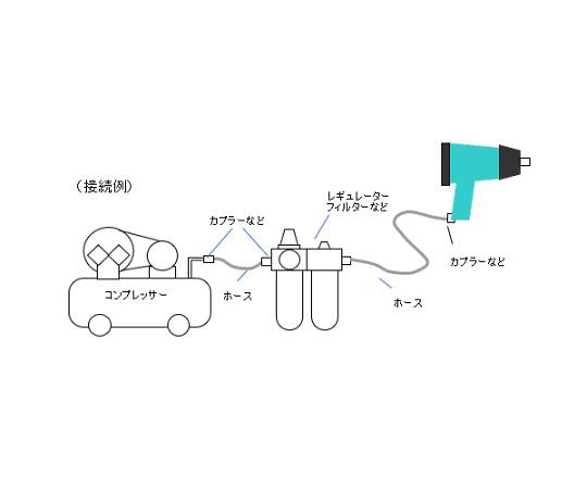 エスコ 1/2DRエアーインパクトレンチ EA155DG 1台