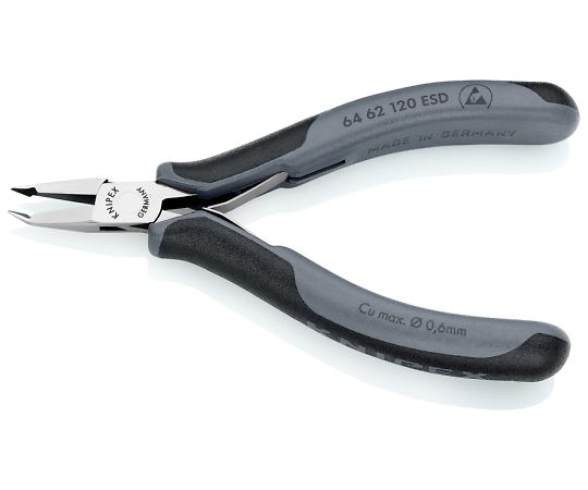 KNIPEX 120mm,精密用エンドニッパー(ESDグリップ/バネ付) EA536KE-34 1個