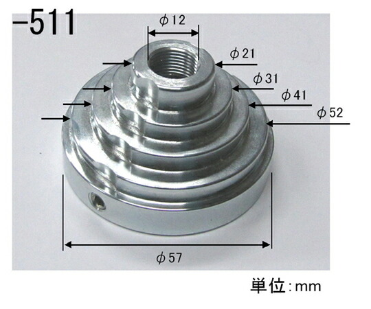 エスコ 革ポンチハンドル　[EA576F-51,-52用]φ2-50mm EA576F-510 1個_6