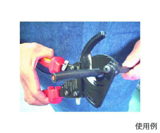 KNIPEX ケーブルカッター（ラチェット・絶縁）　φ52mm/280mm EA585KR-12 1個_4