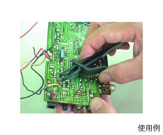 エスコ カッティングピンセット(カーボンスチール製) 4.0×116mm EA595AL-25 1本_4