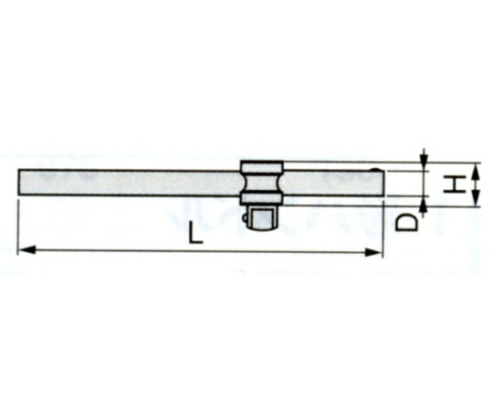 エスコ T形スライドハンドル　1"DR×660mm EA618ME-1 1個_2