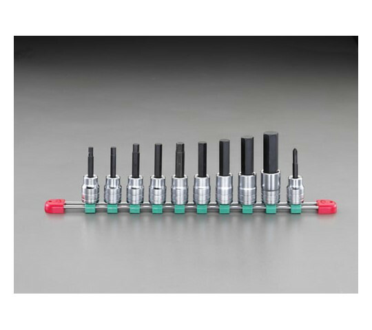 エスコ [HEX]ビットソケットセット　1/2"DR/5-17mm EA618RX 1セットの通販は