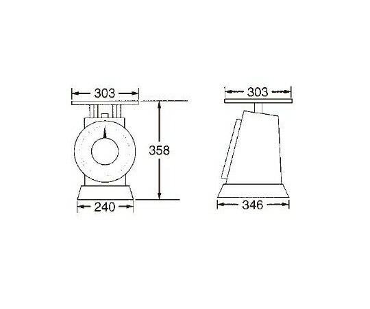 エスコ 上皿はかり 50kg(200g) EA715AB-50 1台