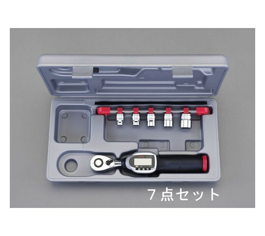 エスコ [デジタル]トルクレンチセット　12-60N・m/3/8"DR EA723J-1 1セット
