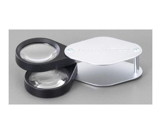 エスコ 精密ルーペ(2枚組) ×4/×6=30mm EA756BA-17 1個