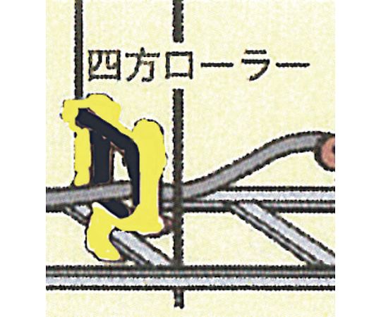 エスコ (内寸)70×70mm四方ケーブルローラー EA631GR-1 1個