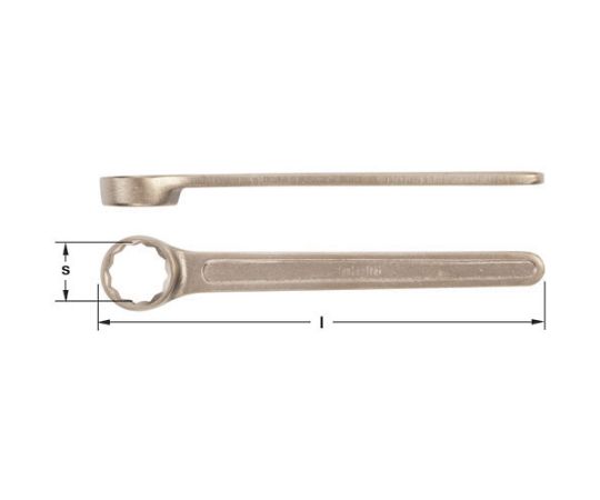 エスコ 26mm片口めがねレンチ(ノンスパーキング) EA642LF-26 1本