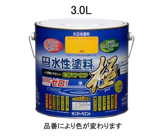 エスコ 3.0L[水性]多目的塗料(赤) EA942E-36 1缶