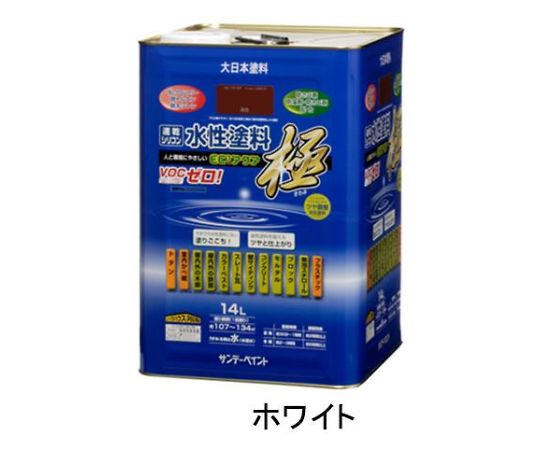 エスコ 14L[水性]多目的塗料(白) EA942E-41 1缶
