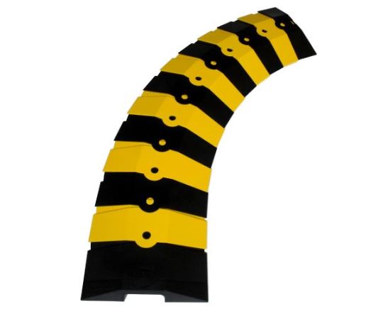 エスコ 248×35mm×1mケーブルプロテクター(黒/黄) EA983PL-11 1本