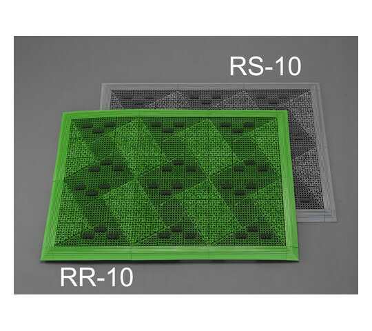 エスコ 700×1000mm連結ブラシマット(グリーン/ふち付) EA997RR-10 1枚